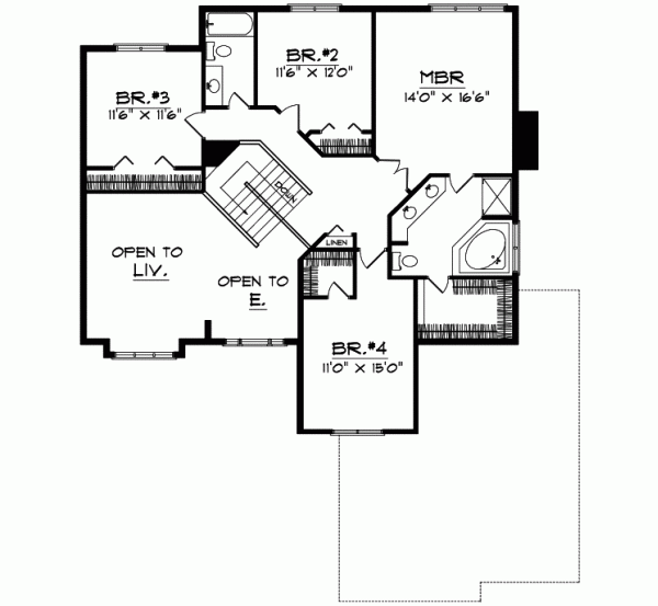 Upper/Second Floor Plan:7-104