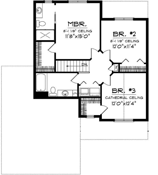 Upper/Second Floor Plan:7-1042