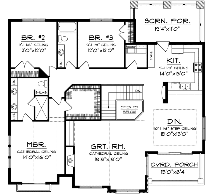 Upper/Second Floor Plan:7-1057