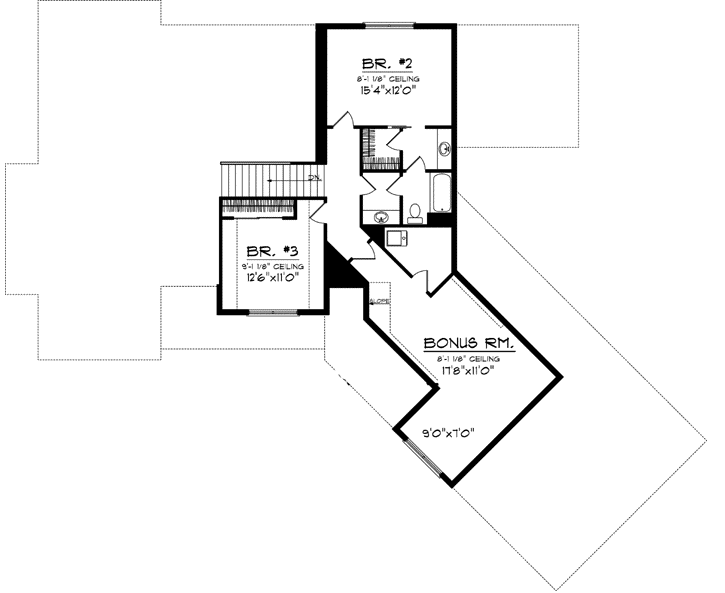 Upper/Second Floor Plan:7-1058