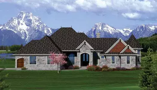 Country house plans 7-1060 - front exterior, 3,020 sq ft, 2 bed, 2 bath house plans | Monster House Plans