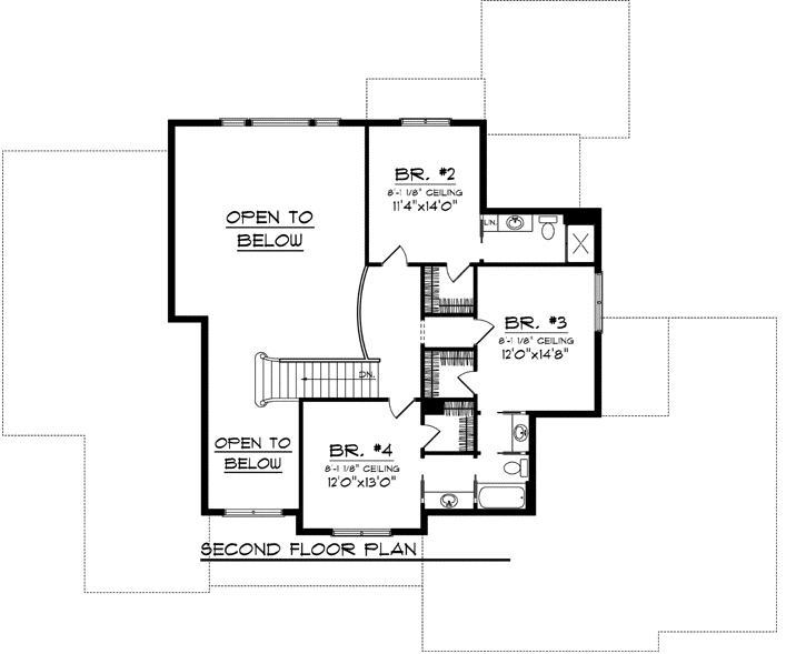 Upper/Second Floor Plan:7-1064