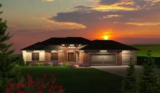 Traditional house plans 7-1076 - front exterior, 2,181 sq ft, 4 bed, 2 bath house plans | Monster House Plans