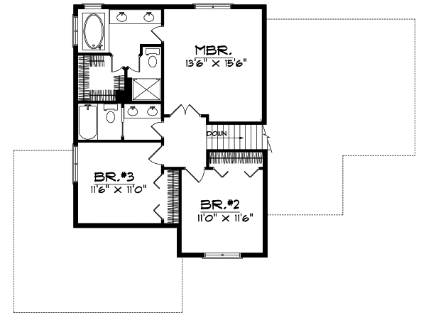 Upper/Second Floor Plan:7-108