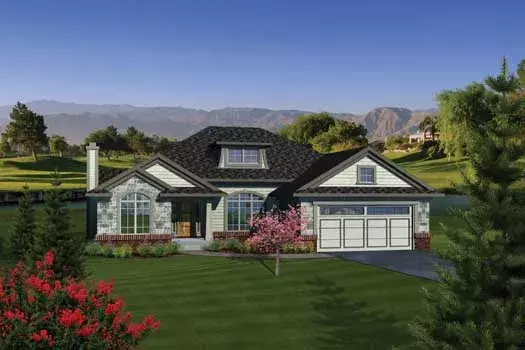 Traditional house plans 7-1094 - front exterior, 1,849 sq ft, 2 bed, 2 bath house plans | Monster House Plans