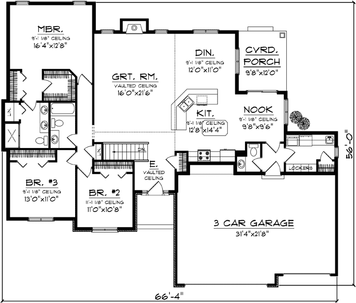 Main Floor Plan: 7-1096