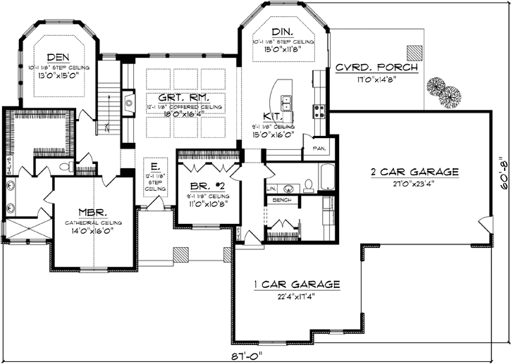 Main Floor Plan: 7-1100