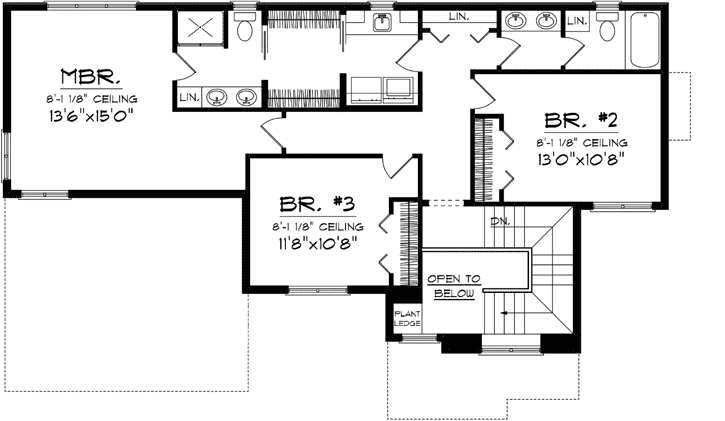 Upper/Second Floor Plan:7-1111