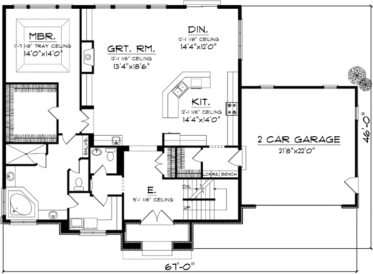 Main Floor Plan: 7-1117