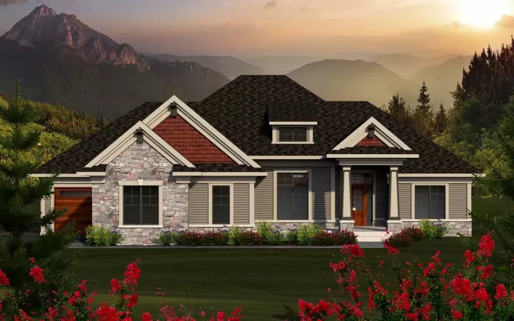 Traditional house plans 7-1144 - front exterior, 2,291 sq ft, 3 bed, 2 bath house plans | Monster House Plans