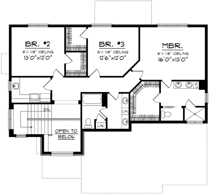 Upper/Second Floor Plan:7-1145