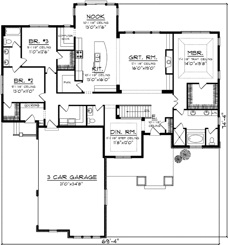 Main Floor Plan: 7-1146