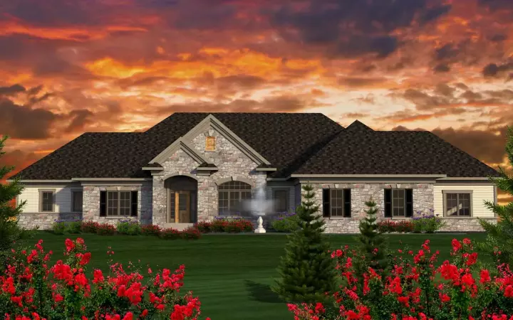 Traditional house plans 7-1151 - front exterior, 2,719 sq ft, 3 bed, 2 bath house plans | Monster House Plans