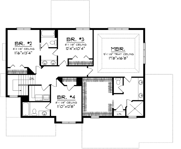 Upper/Second Floor Plan:7-1152
