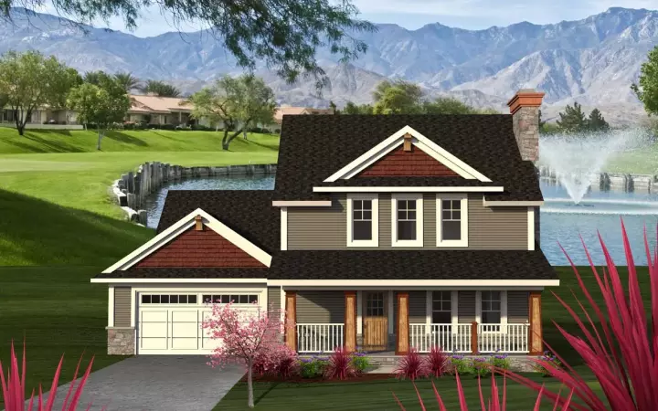 Country house plans 7-1174 - front exterior, 2,447 sq ft, 4 bed, 2 bath house plans | Monster House Plans