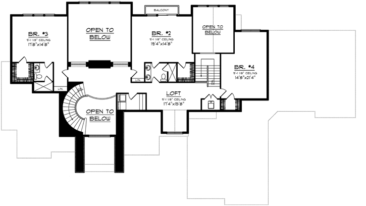 Upper/Second Floor Plan:7-1180