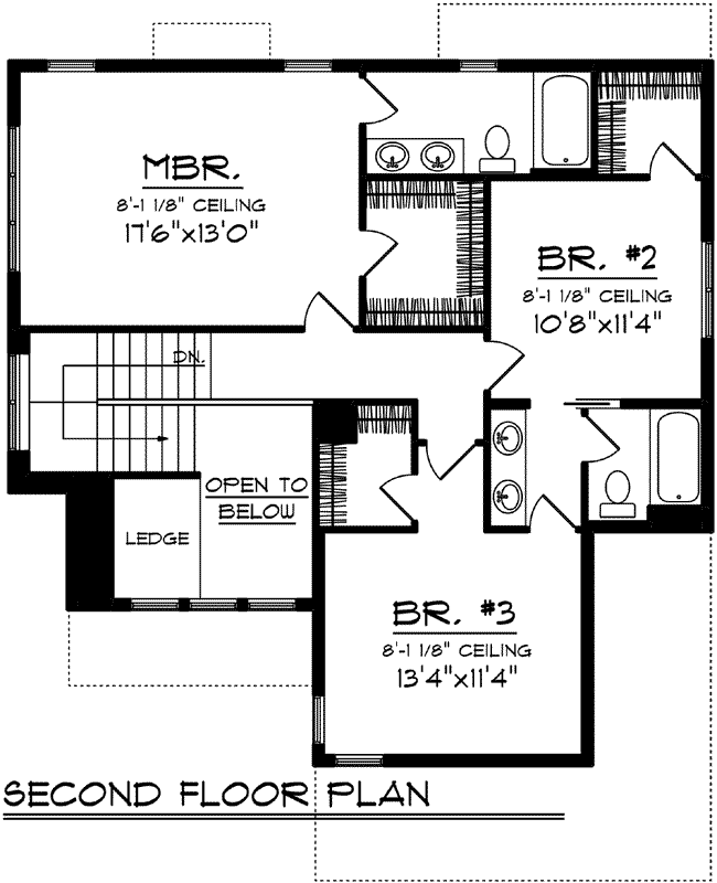 Upper/Second Floor Plan:7-1184