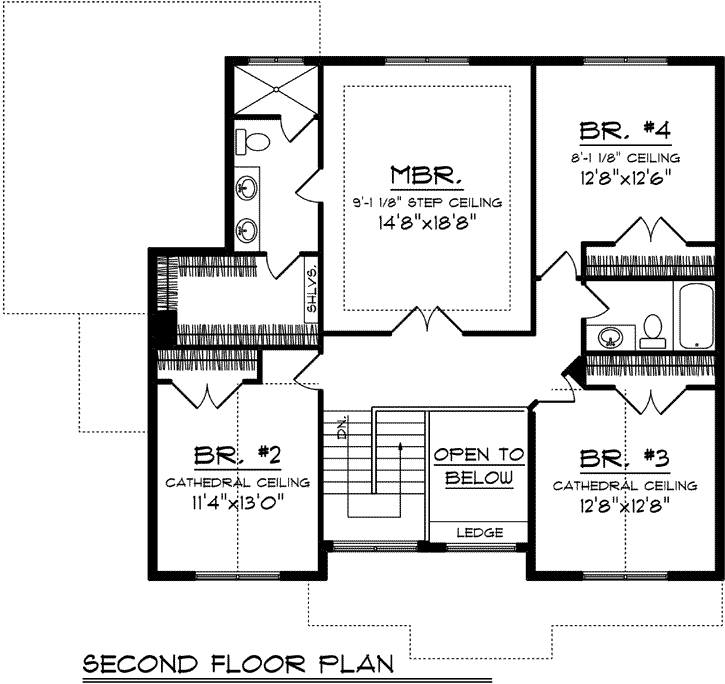 Upper/Second Floor Plan:7-1192