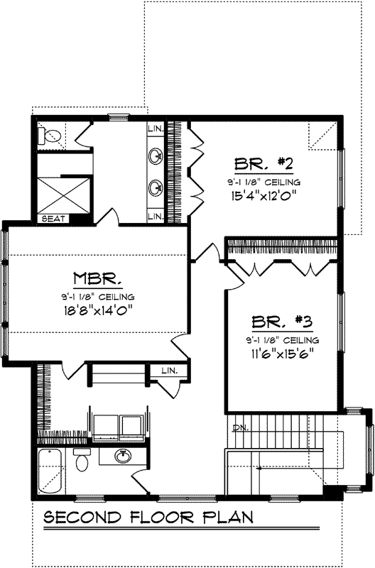 Upper/Second Floor Plan:7-1193