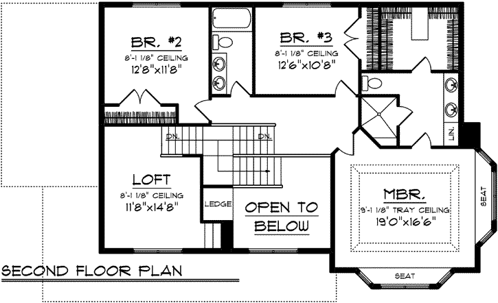 Upper/Second Floor Plan:7-1195