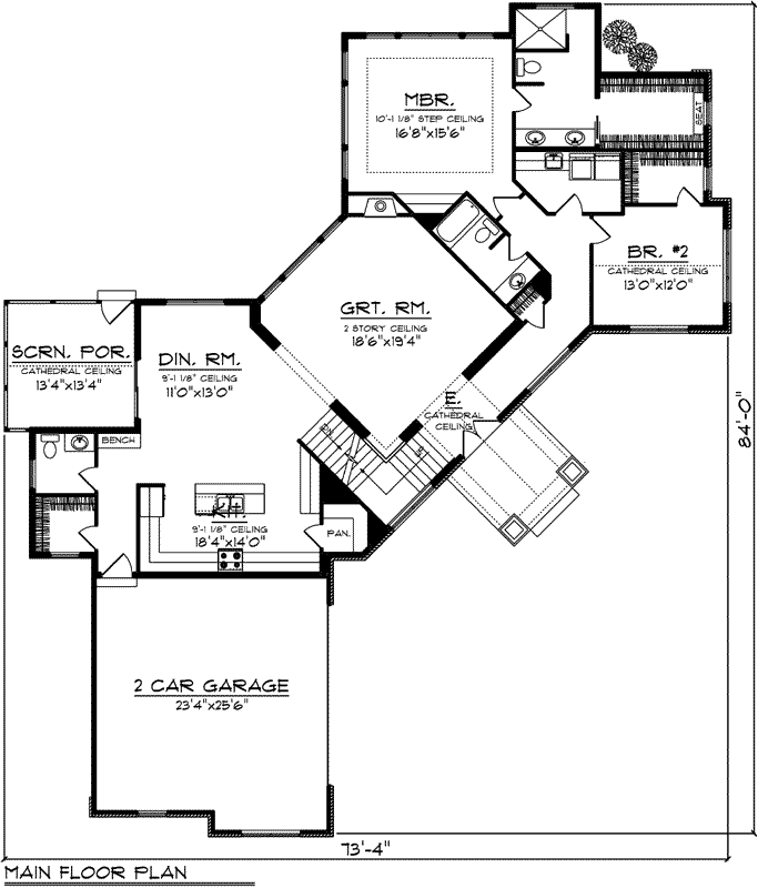 Main Floor Plan: 7-1198