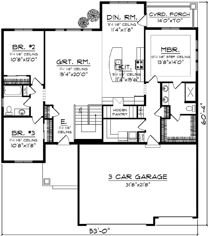 Main Floor Plan: 7-1216