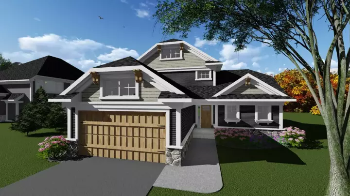 Craftsman house plans 7-1238 - front exterior, 1,610 sq ft, 3 bed, 2 bath house plans | Monster House Plans