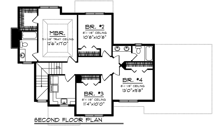 Upper/Second Floor Plan:7-1245