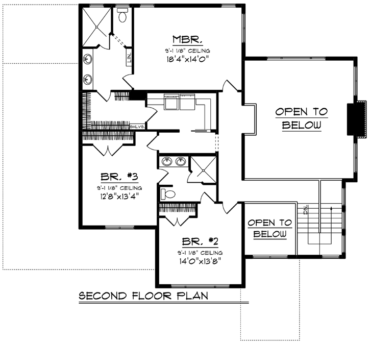 Upper/Second Floor Plan:7-1256