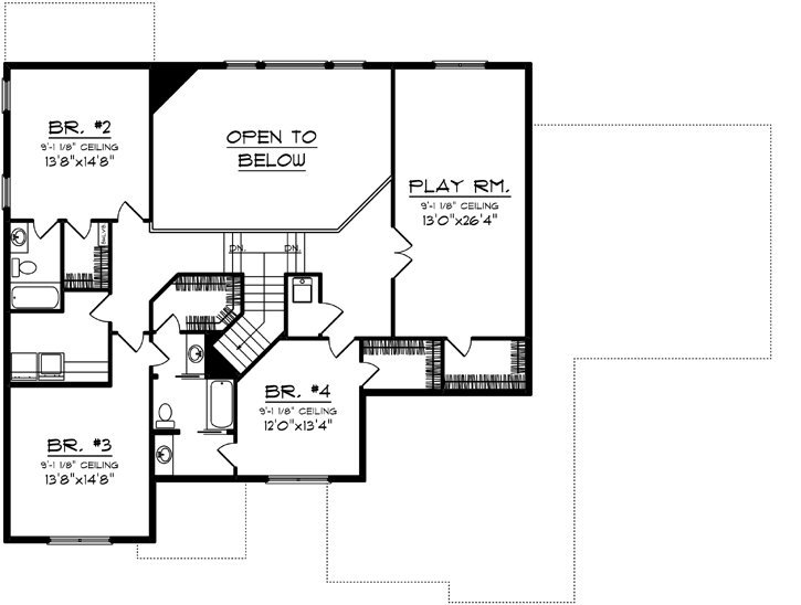Upper/Second Floor Plan:7-1261