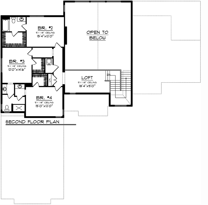 Upper/Second Floor Plan:7-1264