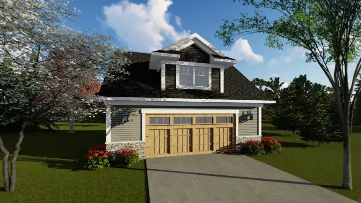 Traditional house plans 7-1271 - front exterior, 1,392 sq ft, 0 bed, 0 bath house plans | Monster House Plans