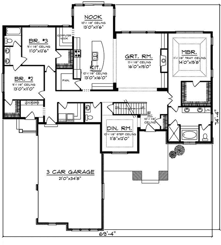 Main Floor Plan: 7-1286