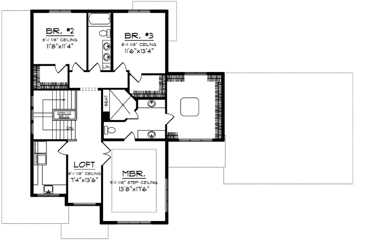 Upper/Second Floor Plan:7-1292