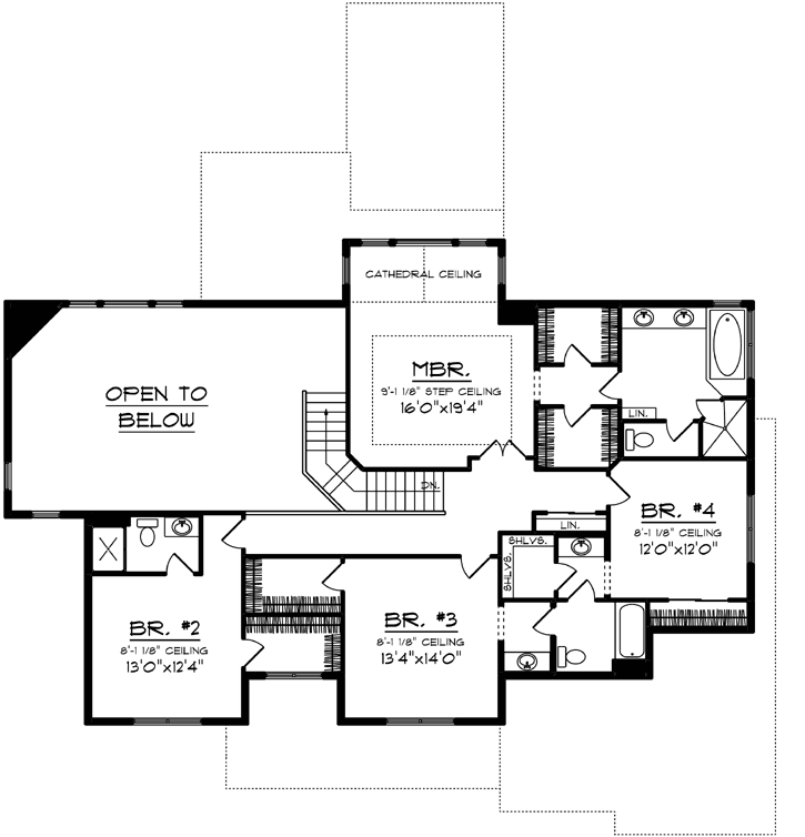 Upper/Second Floor Plan:7-1293