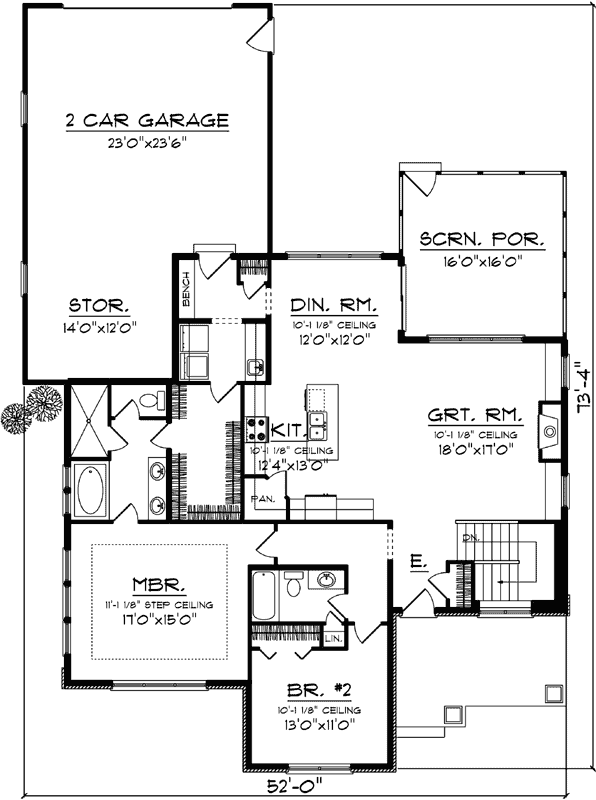 Main Floor Plan: 7-1307