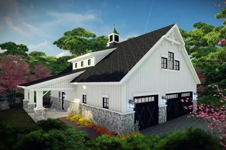 Country house plans 7-1333 - front exterior, 1,871 sq ft, 2 bed, 2 bath house plans | Monster House Plans