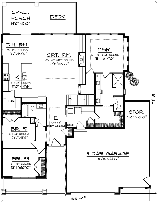 Main Floor Plan: 7-1336