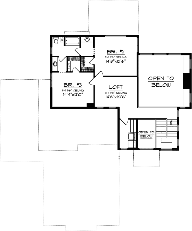 Upper/Second Floor Plan:7-1342