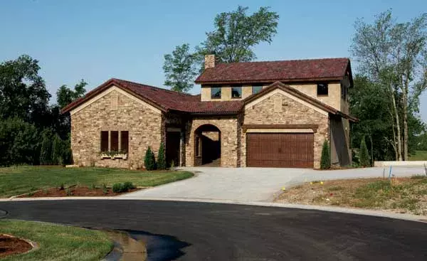 Tuscan house plans 7-1347 - front exterior, 3,547 sq ft, 4 bed, 3 bath house plans | Monster House Plans