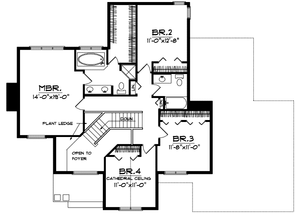 Upper/Second Floor Plan:7-174