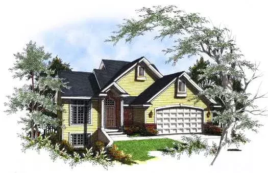 Traditional house plans 7-179 - front exterior, 1,666 sq ft, 3 bed, 2 bath house plans | Monster House Plans