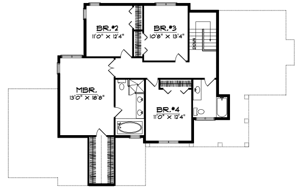 Upper/Second Floor Plan:7-193