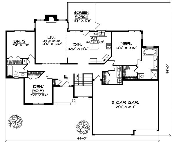 Main Floor Plan: 7-200