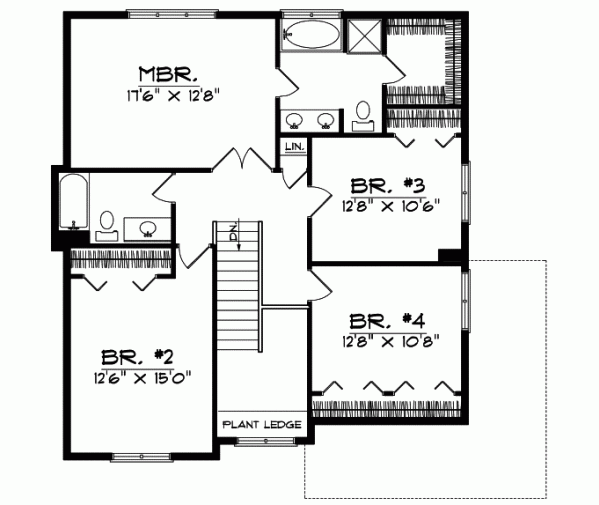 Upper/Second Floor Plan:7-234