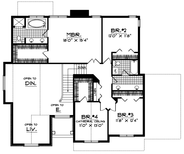Upper/Second Floor Plan:7-291