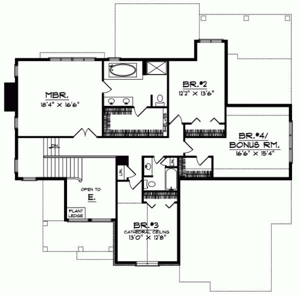 Upper/Second Floor Plan:7-294