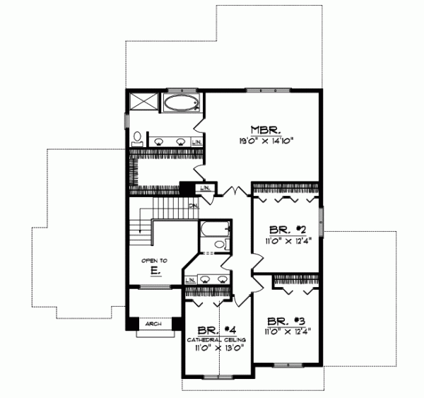 Upper/Second Floor Plan:7-333