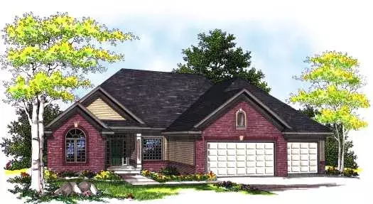 Traditional house plans 7-335 - front exterior, 1,940 sq ft, 2 bed, 2 bath house plans | Monster House Plans