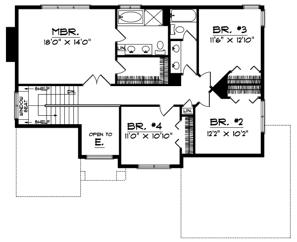 Upper/Second Floor Plan:7-356